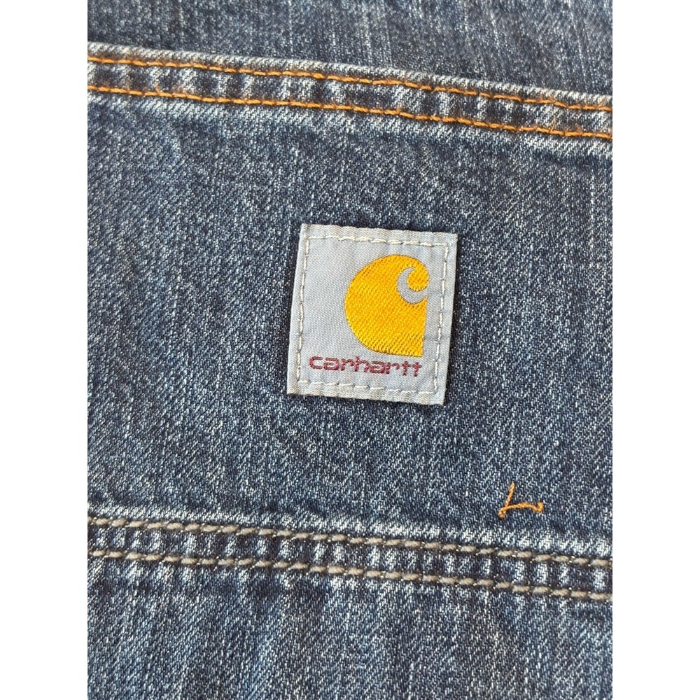 New Carhartt Fleece Lined Relaxed Fit 5-Pocket 36 x 32 Men's Jeans BD4942-M Work - Picture 9 of 9